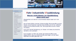 Desktop Screenshot of industrielle-staubbindung.de